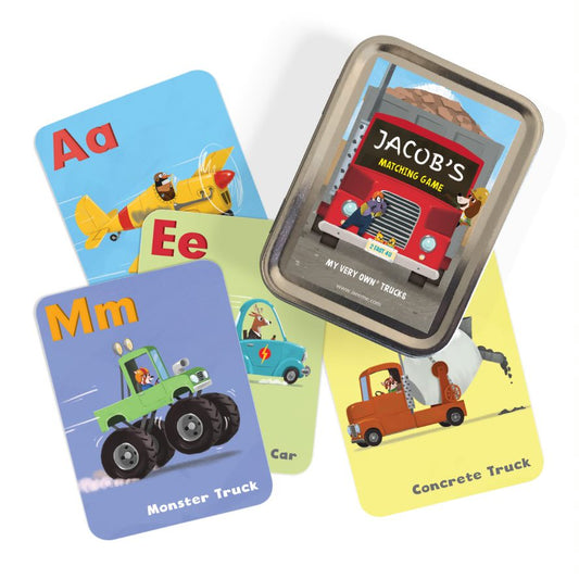 My Very Own Trucks 3-in-1 Personalized Matching Game