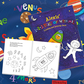 Blast Off With Me Kid's Coloring and Activity Book