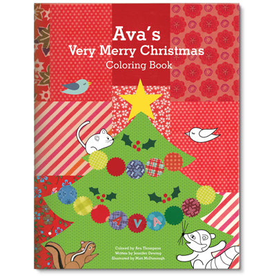 My Very Merry Christmas Personalized Kids Coloring and Activity Book