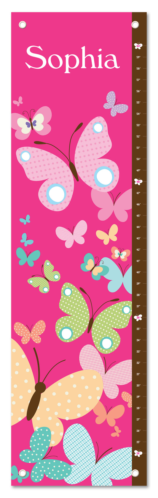 Butterfly Personalized Kid's Growth Chart