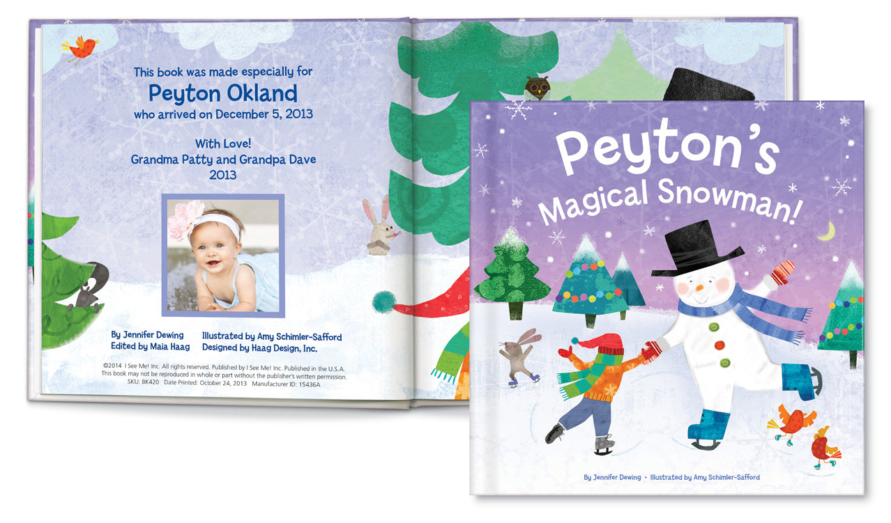 My Magical Snowman Personalized Kid's Book
