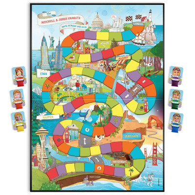 Race Across USA Personalized Kid's Game