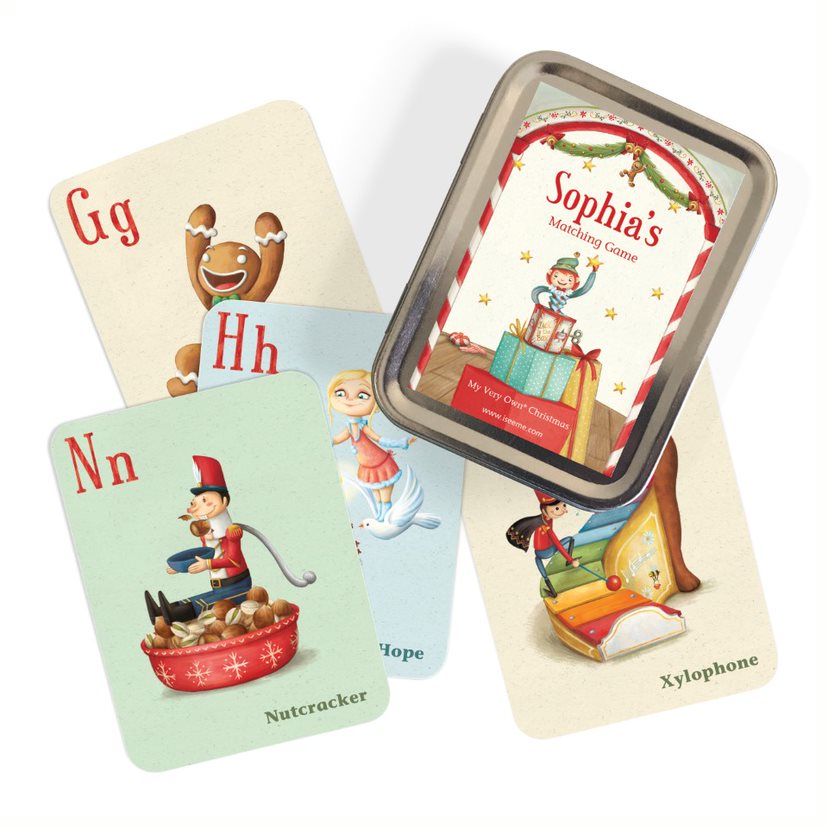 My Very Own Christmas 3-in-1 Personalized Kids Matching Game