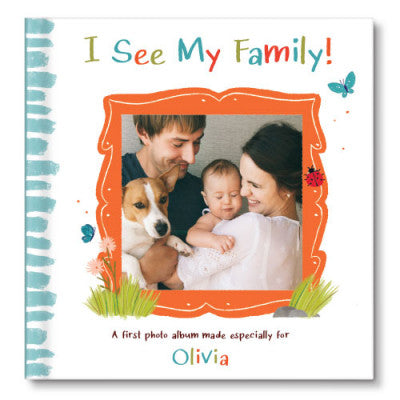 Photo Book I See My Family Personalized Board Book
