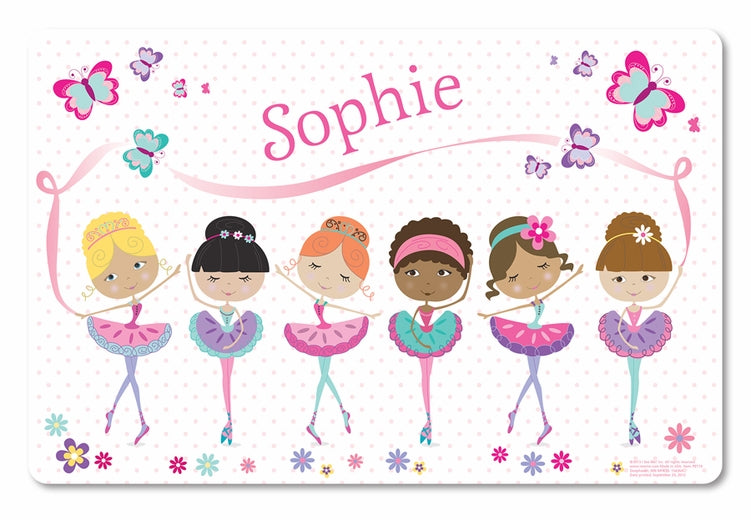 Ballerina Personalized Kid's Placemat