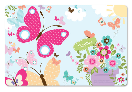 Personalized Butterflies Kid's Placemat