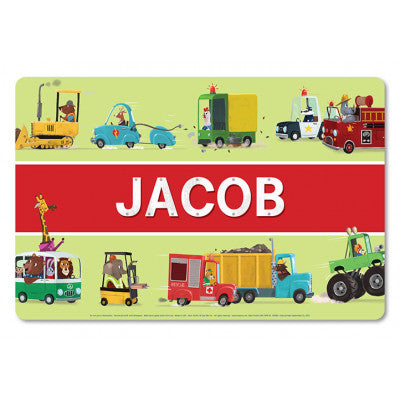 Personalized Truck Kid's Placemat