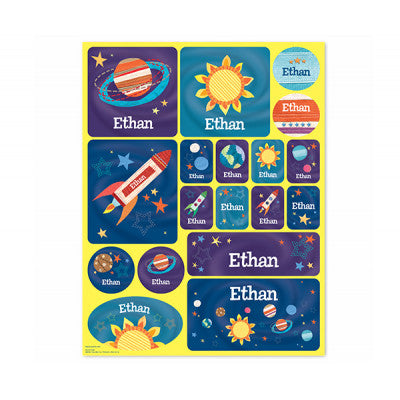 Personalized Solar System Kid's Stickers
