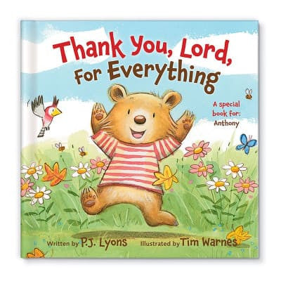 Thank You Lord For Everything Personalized Kids Softcover