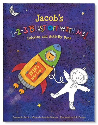 Blast Off With Me Kid's Coloring and Activity Book